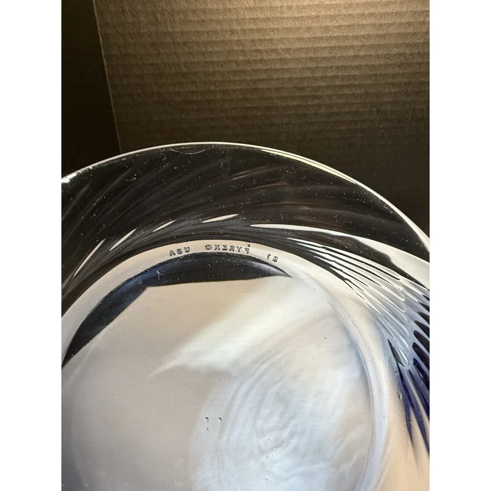 Pyrex FESTIVA Cobalt Blue  Salad/Dessert Plates - Set of 10 - Picture 3 of 5